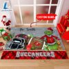NFL Tampa Bay Buccaneers Grinch And Max Christmas Welcome Football Doormat Custom Name
