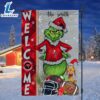 NFL Tampa Bay Buccaneers Grinch Football Christmas Welcome Garden Flag Custom Name
