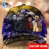 Baltimore Ravens NFL Personalized Trending Cap Mixed Horror Movie Characters