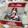 Custom Name NCAA Stanford Cardinal Mickey Christmas Fleece Blanket 3 Custom Name NCAA Stanford Cardinal Mickey Christmas Fleece Blanket