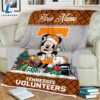 Custom Name NCAA Tennessee Volunteers Mickey Christmas Fleece Blanket 2 Custom Name NCAA Tennessee Volunteers Mickey Christmas Fleece Blanket