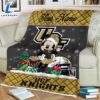Custom Name NCAA UCF Knights Mickey Christmas Fleece Blanket 3 Custom Name NCAA UCF Knights Mickey Christmas Fleece Blanket