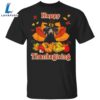 Dachshund Happy Thanksgiving T-Shirt Cute Dog Vintage Fall Designs Weiner Dog Gifts For Unisex