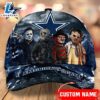 Dallas Cowboys NFL Personalized Trending Cap Mixed Horror Movie Characters 3 Dallas Cowboys NFL Personalized Trending Cap Mixed Horror Movie Characters