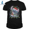 Disney Christmas Lilo S& Stitch Christmas Lights Portrait T-Shirt 2 Disney Christmas Lilo S& Stitch Christmas Lights Portrait T-Shirt