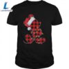 Disney Mickey Mouse Red Plaid Christmas T-Shirt 2 Disney Mickey Mouse Red Plaid Christmas T-Shirt