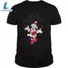 Disney Santa Minnie Mouse Hello Christmas Holiday T-Shirt 3 Disney Santa Minnie Mouse Hello Christmas Holiday T-Shirt