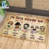 Halloween 2024 Horror Welcome Halloween cartoon character Doormat 2 Halloween 2024 Horror Welcome Halloween cartoon character Doormat