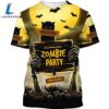 Halloween 2024 Owl Zombie Party Trick or Treat 3d All Over Printed