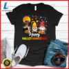 Happy Hallothanksmas Gnomes Halloween Thanksgiving Christmas T-Shirt