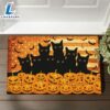 Happy Hallowen2024 Black Cats Halloween American Doormat 3 Happy Hallowen2024 Black Cats Halloween American Doormat