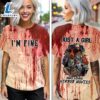 Horror Movies Just A Girl 3D T-Shirt