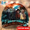 Miami Dolphins NFL Personalized Trending Cap Mixed Horror Movie Characters 2 Miami Dolphins NFL Personalized Trending Cap Mixed Horror Movie Characters