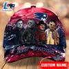 New England Patriots NFL Personalized Trending Cap Mixed Horror Movie Characters 3 New England Patriots NFL Personalized Trending Cap Mixed Horror Movie Characters