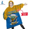 NFL Los Angeles Chargers Baby Yoda Custom Huggle Hoodie
