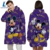 NFL Minnesota Vikings Mickey Mouse Blanket Hoodie 3 NFL Minnesota Vikings Mickey Mouse Blanket Hoodie