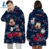 NFL New England Patriots Mickey Mouse Blanket Hoodie 2 NFL New England Patriots Mickey Mouse Blanket Hoodie