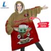 NFL San Francisco 49ers Baby Yoda Custom Huggle Hoodie 2 NFL San Francisco 49ers Baby Yoda Custom Huggle Hoodie