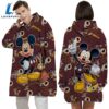 NFL Washington Commanders Mickey Mouse Blanket Hoodie 3 NFL Washington Commanders Mickey Mouse Blanket Hoodie