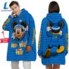 Personalized NFL Los Angeles Chargers Disney Mickey Blanket Hoodie 2 Personalized NFL Los Angeles Chargers Disney Mickey Blanket Hoodie