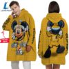 Personalized NFL Pittsburgh Steelers Disney Mickey Blanket Hoodie