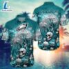 Philadelphia Eagles Halloween Skull Pumpkin – NFL Hawaiian Shirt 2 Philadelphia Eagles Halloween Skull Pumpkin – NFL Hawaiian Shirt