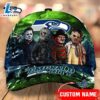 Seattle Seahawks NFL Personalized Trending Cap Mixed Horror Movie Characters