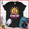 Strike Out Breast Cancer Awareness Day Pink Ribbon Softball T-Shirt 2 Strike Out Breast Cancer Awareness Day Pink Ribbon Softball T-Shirt