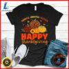 Thankful Grateful Blessed Leopard Plaid Pumpkin Thanksgiving T-Shirt