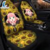 Anya Spy X Family Sunflower Zipper Premium Custom Car Seat Covers Decor Protectors 2 Anya Spy X Family Sunflower Zipper Premium Custom Car Seat Covers Decor Protectors