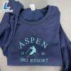 Merry Christmas Aspen Ski Resort Embroidered Sweatshirt Gift Christmas 2 Aspen Ski Resort Embroidered Sweatshirt Gift Christmas