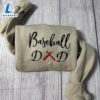 Baseball Dad Embroidered Sweatshirt Gift Christmas