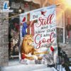 Be Still And Know That I Am God Lion of Judah Christmas Flag - Christmas Flag