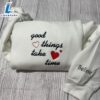 Believe Embroidered Sweatshirt Gift Christmas