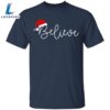 Believe With Santa Hat Shirt