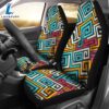 Best Colored Square Spiral Pattern Premium Custom Car Seat Covers Decor Protector