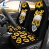 Best Skull Sunflower Floral Flowers Seat Covers Car Decor Car Protector 2 Best Skull Sunflower Floral Flowers Seat Covers Car Decor Car Protector