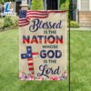 Blessed Is The Nation Whose God Is The Lord Patriotic American Flag