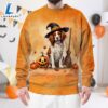 Brittany Dog In Spooky Autumn Halloween 3D Shirt 3 Brittany Dog In Spooky Autumn Halloween 3D Shirt
