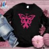 Butterfly Pink Ribbon Colored Edition Sweatshirt