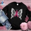 Cancer Ribbon Butterfly Colored Edition Sweatshirt