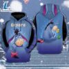 Cartoon Character Eeyore Ears Hoodie All Over Printed 3D Unisex Men Women