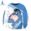 Cartoon Character Eeyore Hello Personalized Custom Name Hoodie All Over Printed 3D Unisex Men Women