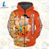 Cartoon Character Love The Flintstones Pattern Hoodie All Over Printed 3D Unisex Men Women