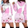 Cartoon Character Piglet Mouth Hoodie Dress All Over Printed 3D Unisex Men Women