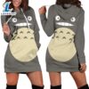 Cartoon Ghibli Totoro Face Hoodie Dress All Over Printed 3D Unisex Men Women 3 Cartoon Ghibli Totoro Face Hoodie Dress All Over Printed 3D Unisex Men Women