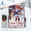 Christmas Joy Flag Santa Claus Is Coming To Town