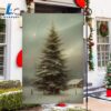Christmas Tree In The Forest Winter Christmas Tree Garden Flag