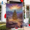 Christmas Tree Under Sunset Christmas Tree Xmas Garden Flag