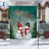 Couple Snowman Let It Snow Christmas Garden Flag